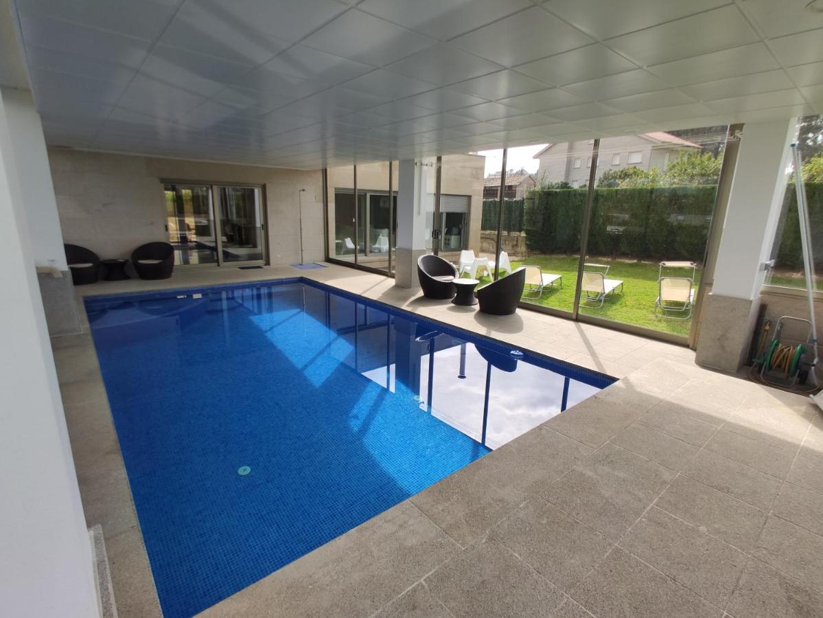 Villa Sanxenxo Casa Rial 47 Con Piscina Climatizada Exterior foto